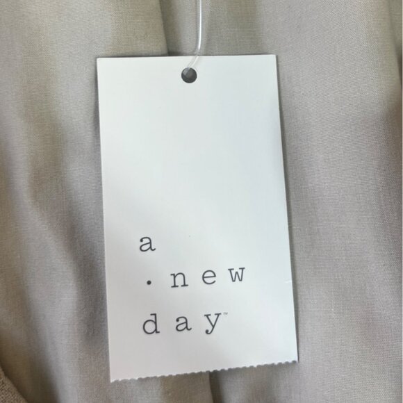 A New Day Linen Blend Blazer Womens Medium Beige New - Picture 9 of 9